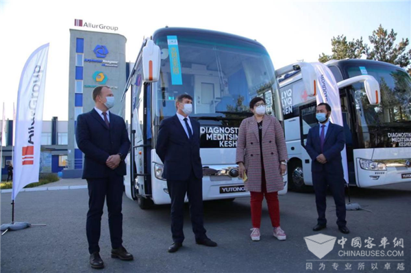 The world's largest batch! 100 Yutong medical testing vehicles help Kazakhstan fight the epidemic